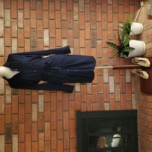 Classic Navy Blue Shirt Dress